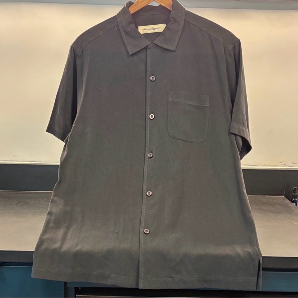 Tommy Bahama Charcoal Short Sleeve Shirt